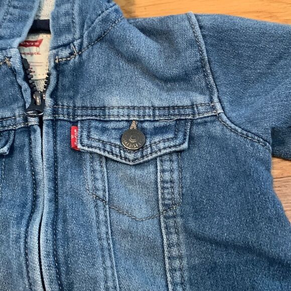Levi’s Baby Boys Knit Hoodie Zip Front Jacket, 18 Months - Picture 3 of 5